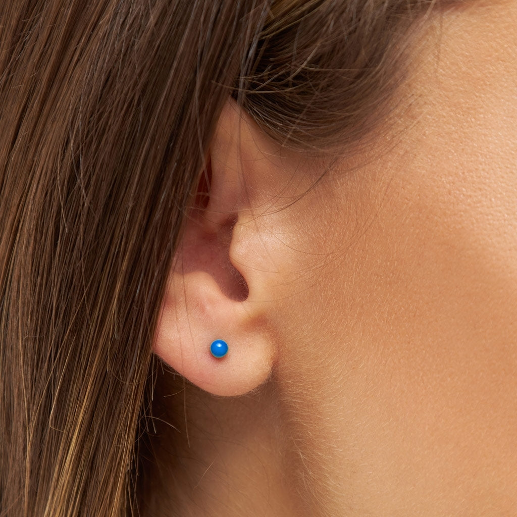 LULU Copenhagen Color Ball earring 1 pcs Ear stud, 1 pcs Blue