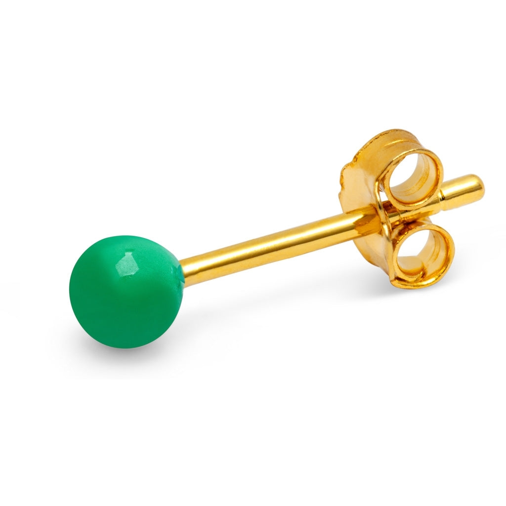 LULU Copenhagen Color Ball earring 1 pcs Ear stud, 1 pcs Light Green