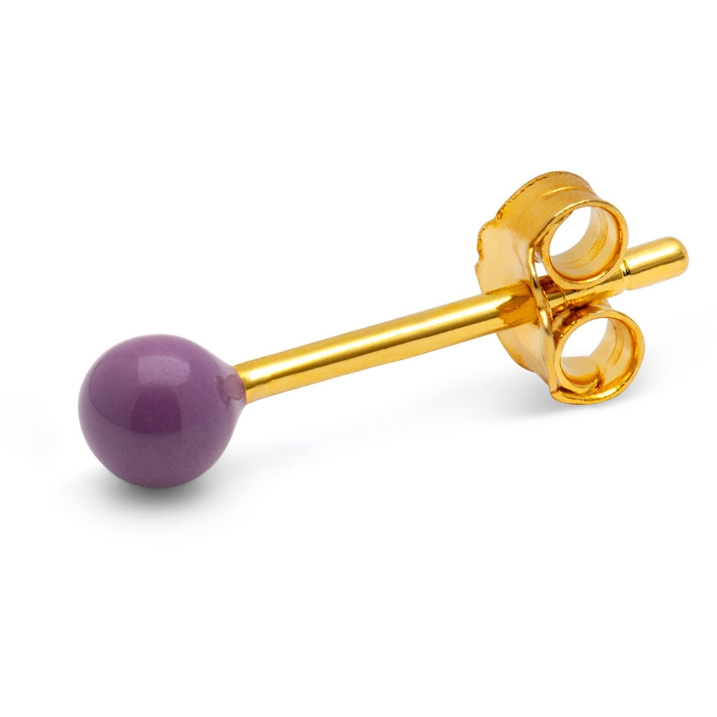 LULU Copenhagen Color Ball earring 1 pcs Ear stud, 1 pcs Purple Harvest