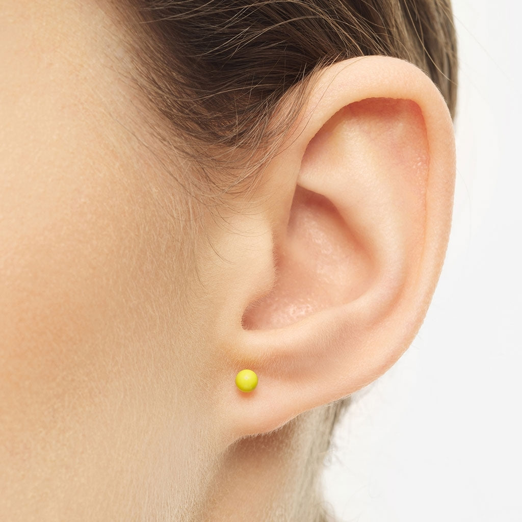 LULU Copenhagen Color Ball earring 1 pcs Ear stud, 1 pcs Wild Lime