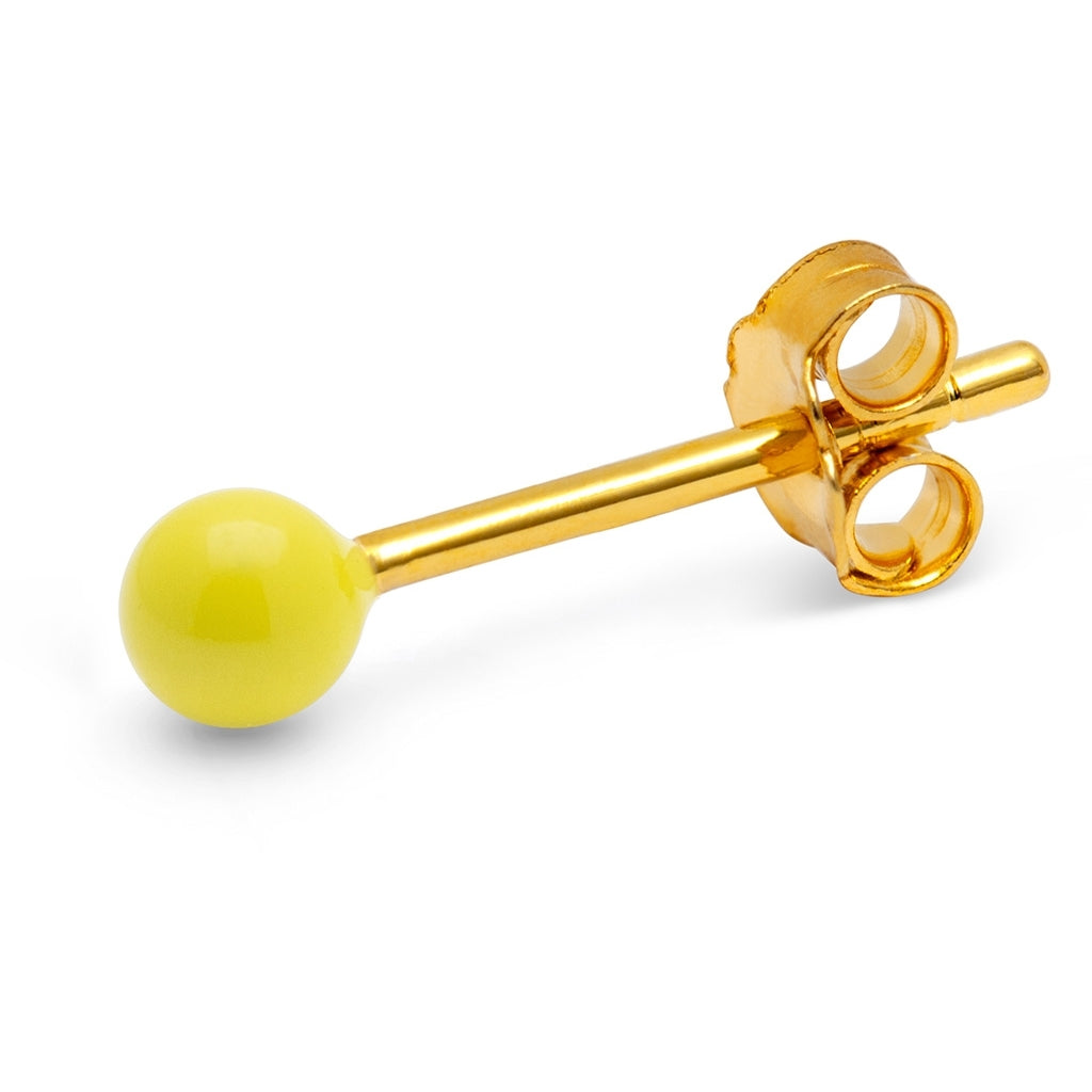 LULU Copenhagen Color Ball earring 1 pcs Ear stud, 1 pcs Wild Lime