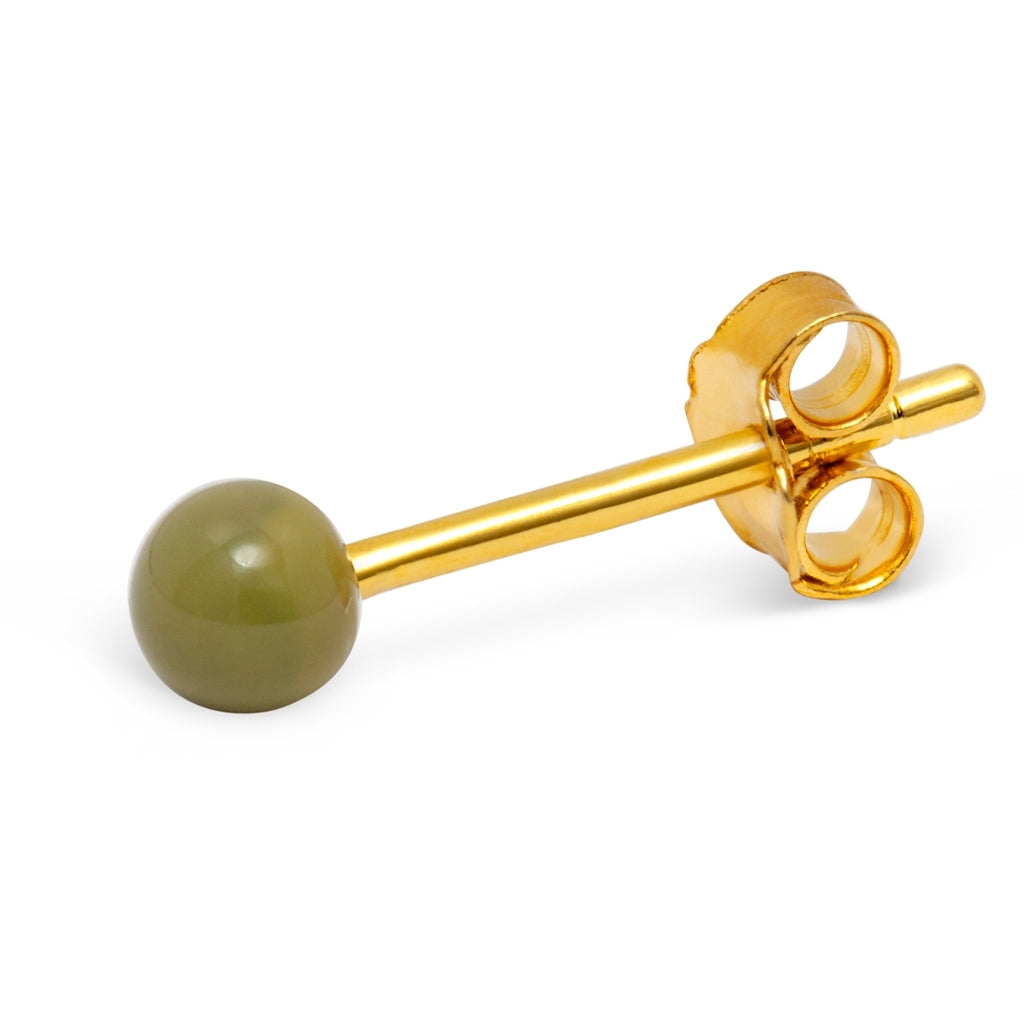 LULU Copenhagen Color Ball earring 1 pcs Ear stud, 1 pcs Willow Green