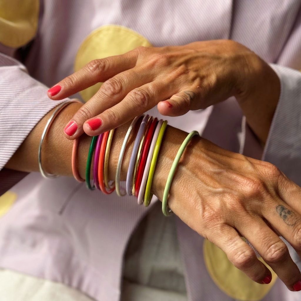 LULU Copenhagen Color Bangle Bracelets Green