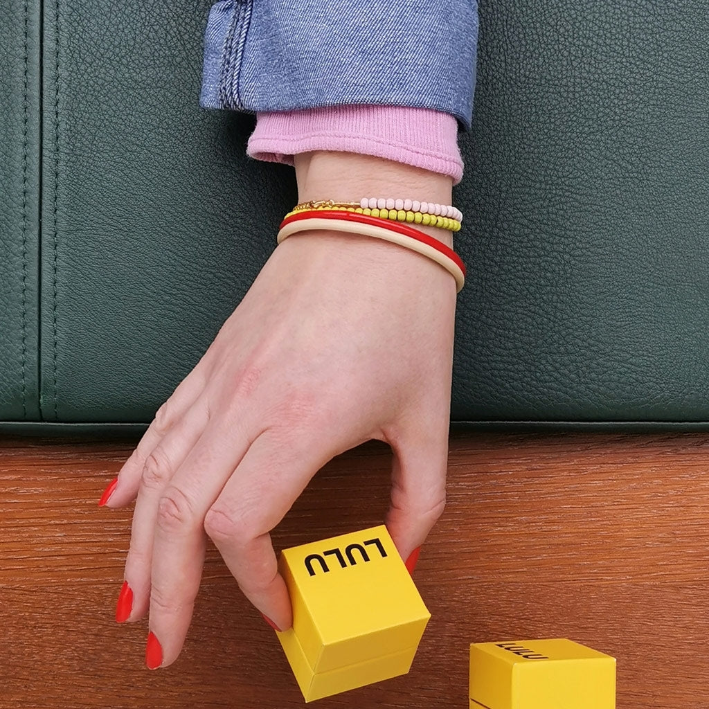 LULU Copenhagen Color Bangle Bracelets Passion Red