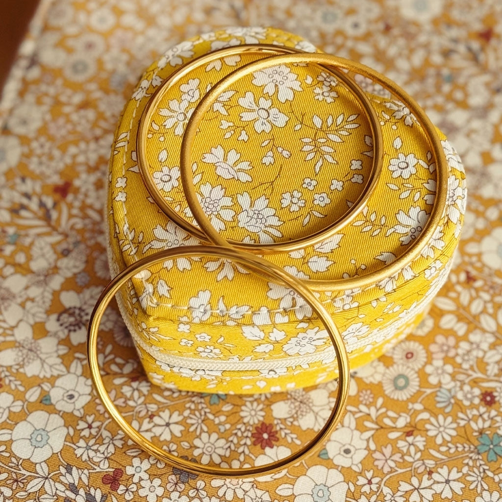 LULU Copenhagen Color Bangle Shiny Bracelets Gold plated