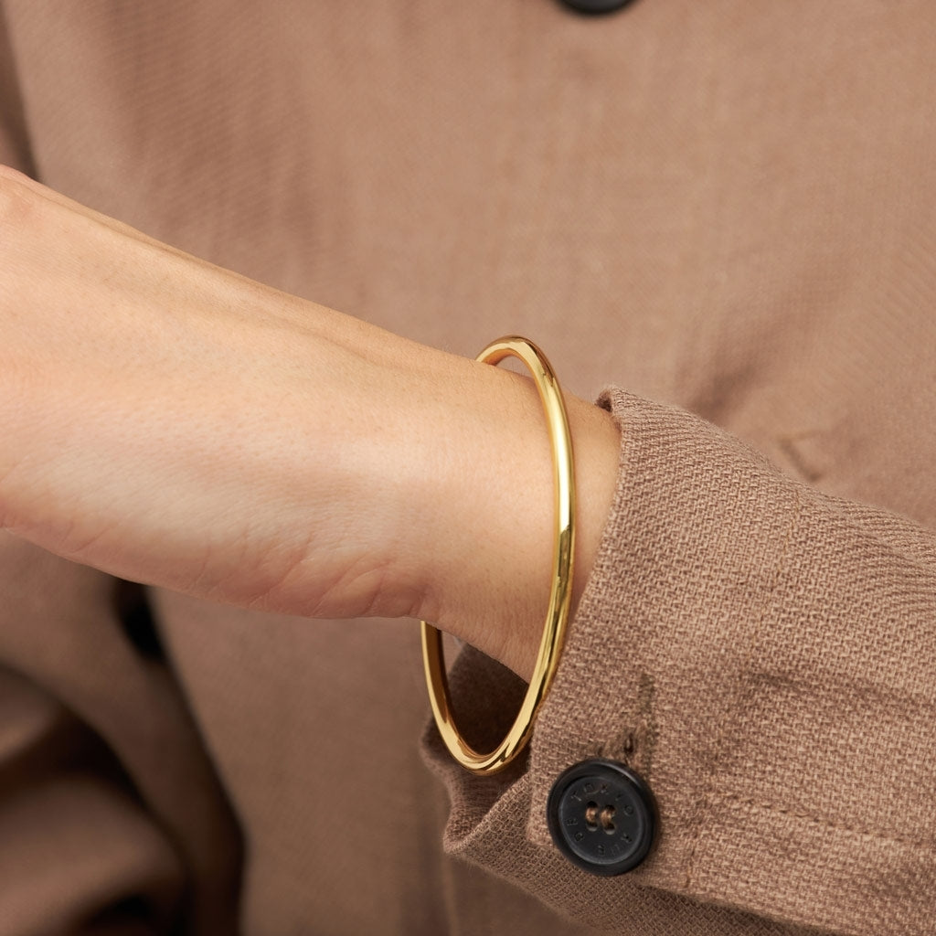 LULU Copenhagen Color Bangle Shiny Bracelets Gold plated