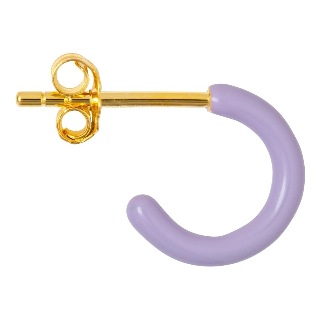 LULU Copenhagen Color Hoop 1 pcs - Box Ear stud, 1 pcs Purple