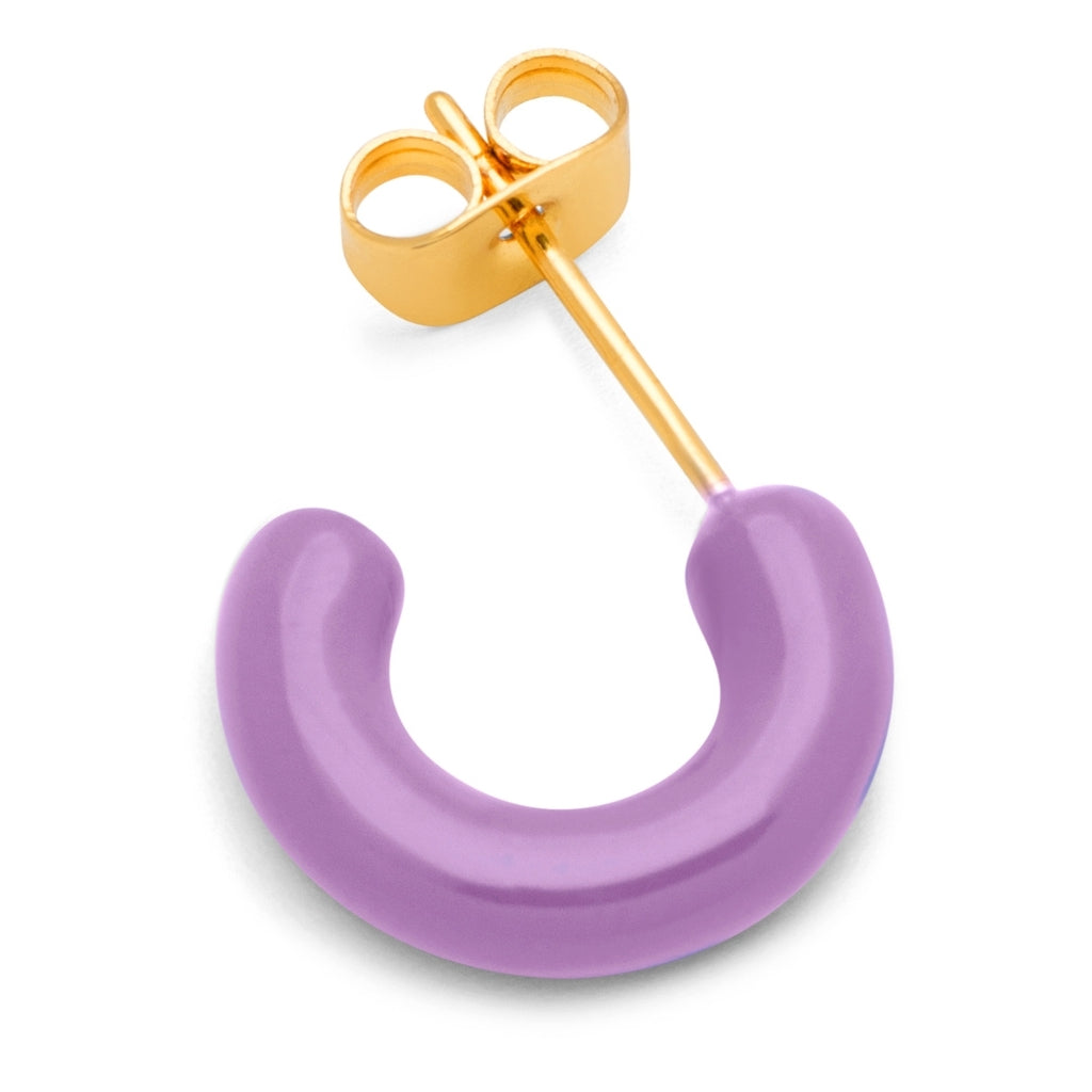 LULU Copenhagen Color Hoops Chunky Pair Hoops Purple