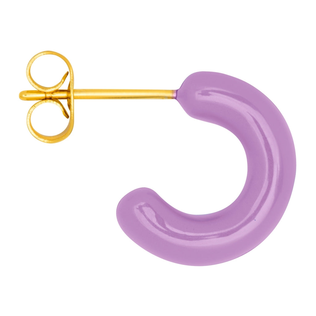 LULU Copenhagen Color Hoops Chunky Pair Hoops Purple
