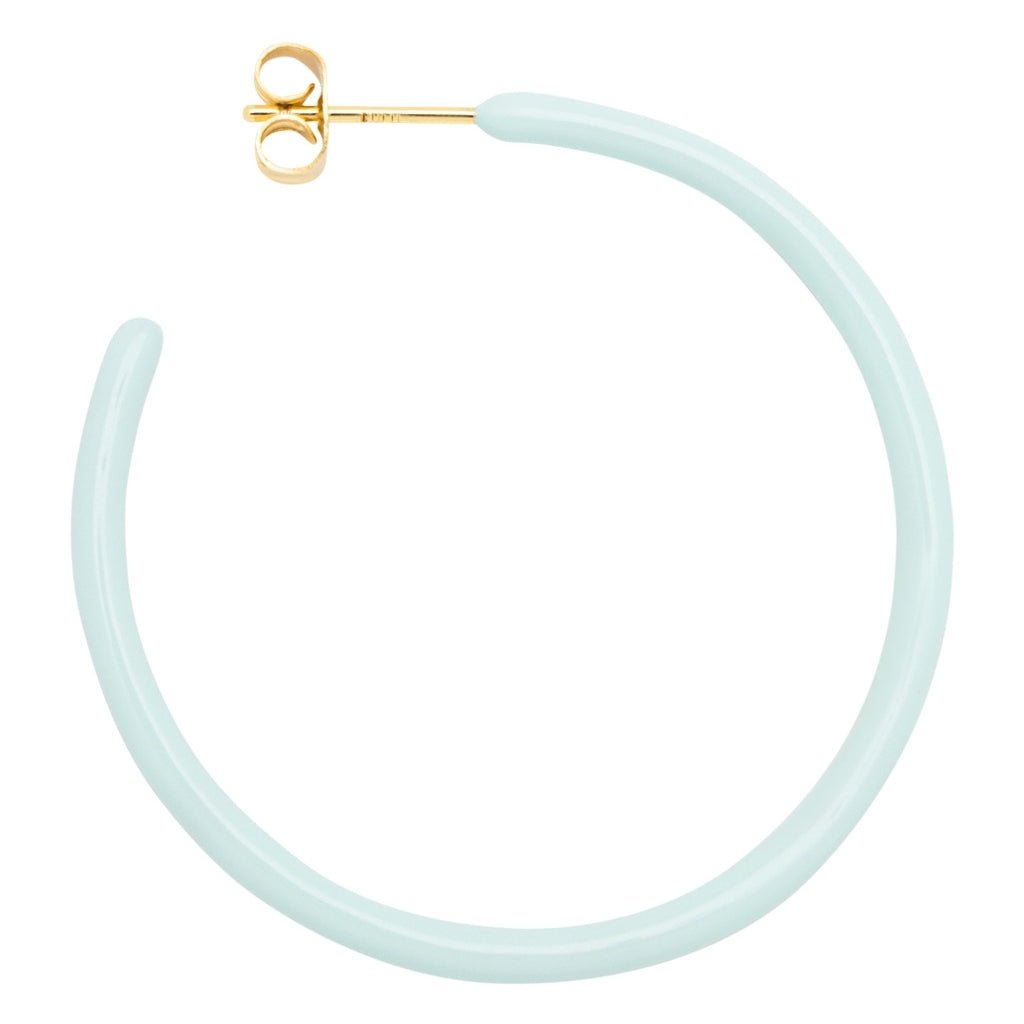 LULU Copenhagen Color Hoops Large Pair Hoops Mint