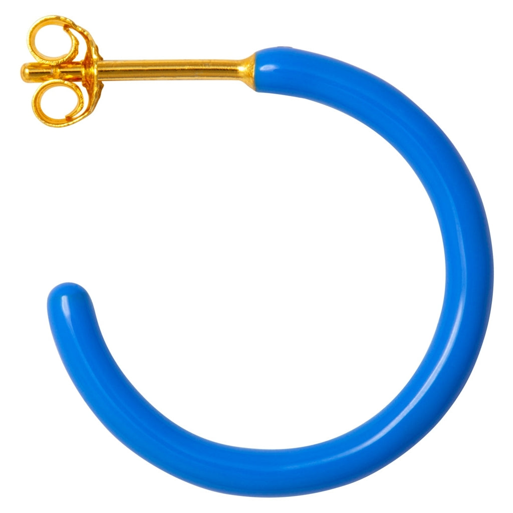LULU Copenhagen Color Hoops Medium pair Hoops Blue