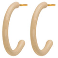Color Hoops Medium pair - Buttercream