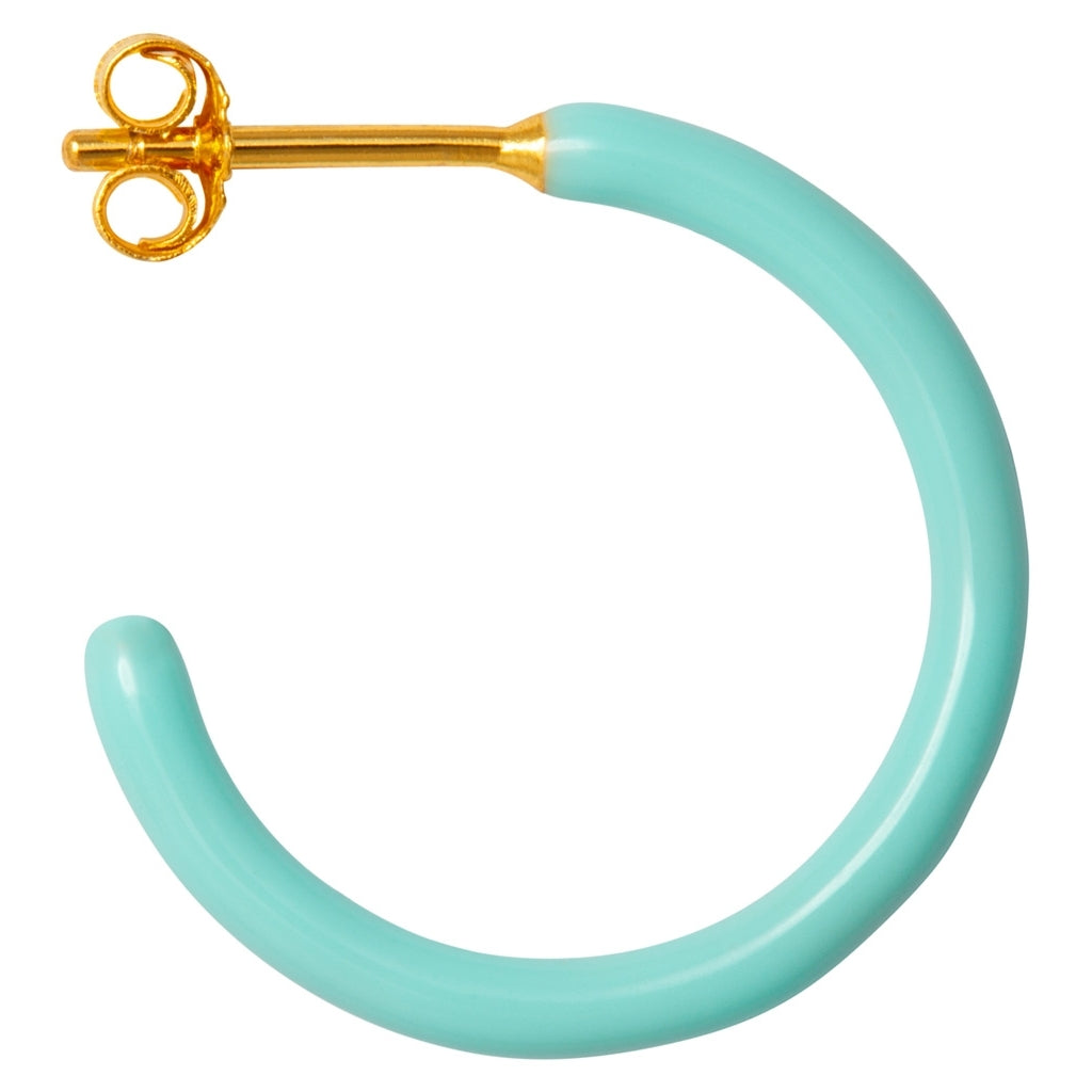 LULU Copenhagen Color Hoops Medium pair Hoops Mint