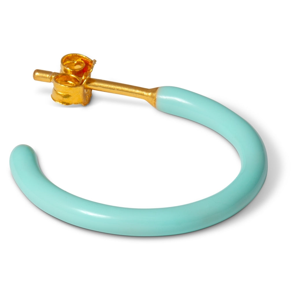 LULU Copenhagen Color Hoops Medium pair Hoops Mint