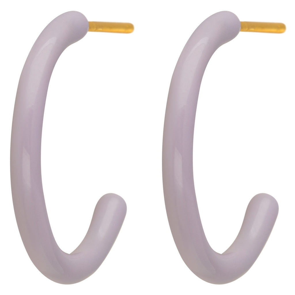 LULU Copenhagen Color Hoops Medium pair Hoops Purple