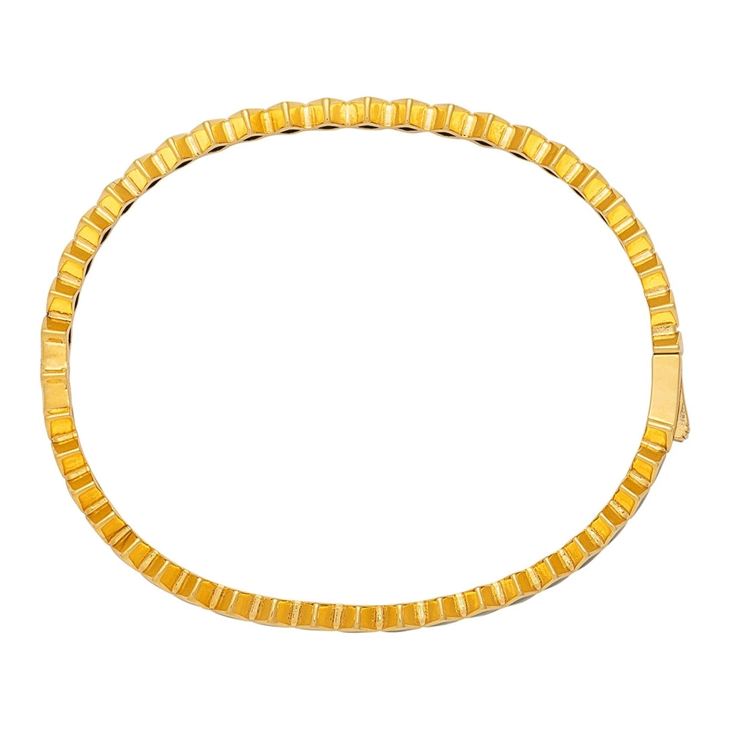 LULU Copenhagen Confetti Bangle - Gold Plated Bracelets North Sea Green
