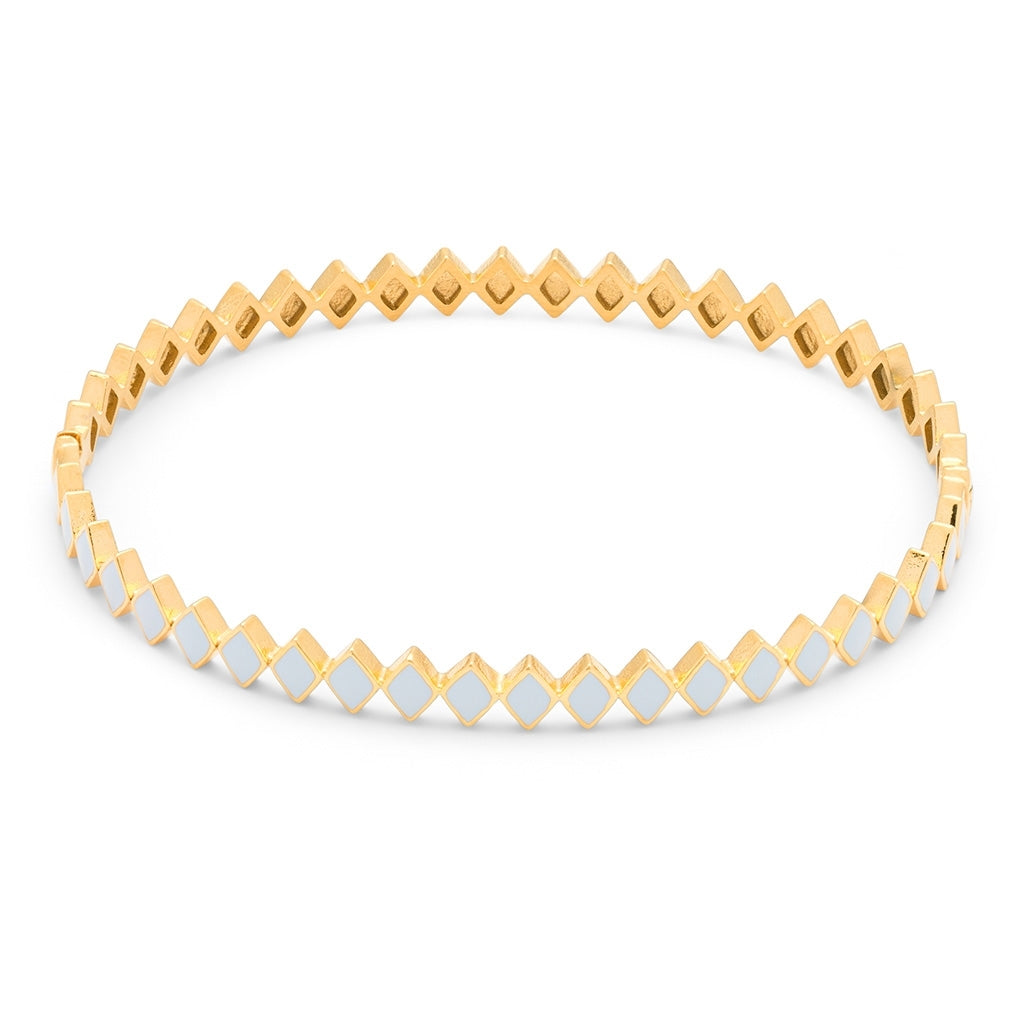LULU Copenhagen Confetti Bangle - Gold Plated Bracelets Skyride Blue