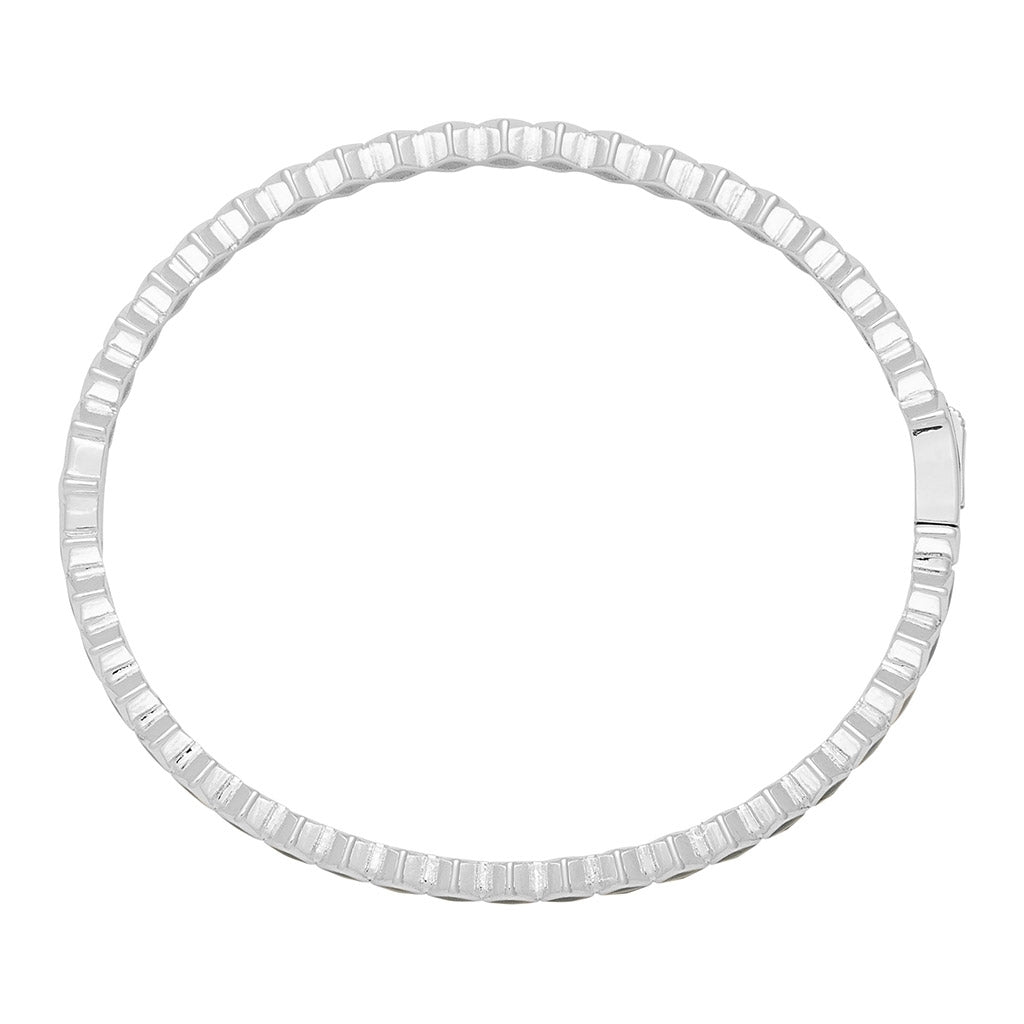 LULU Copenhagen Confetti Bangle - Silver Plated Bracelets North Sea Green