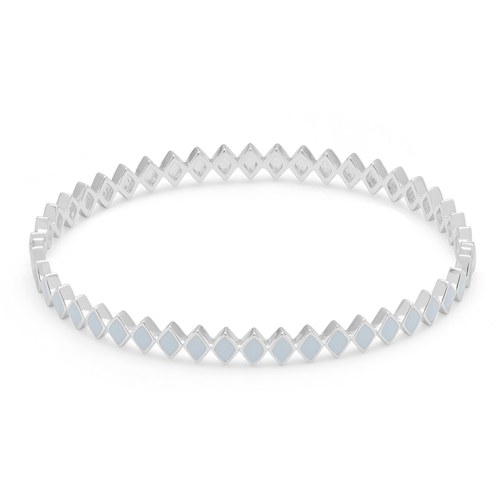 LULU Copenhagen Confetti Bangle - Silver Plated Bracelets Skyride Blue