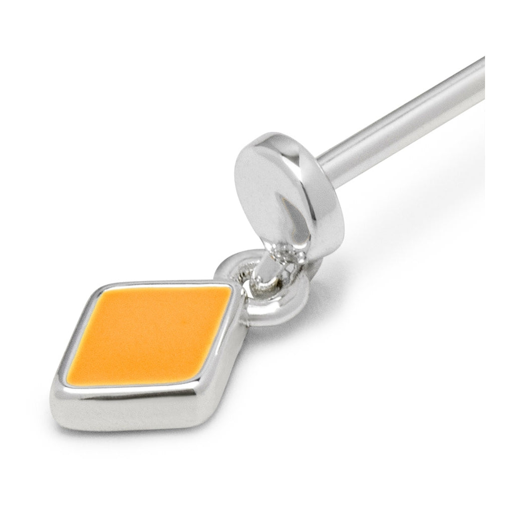 LULU Copenhagen Confetti Dangling earring 1 pcs silver plated Ear stud, 1 pcs Marigold