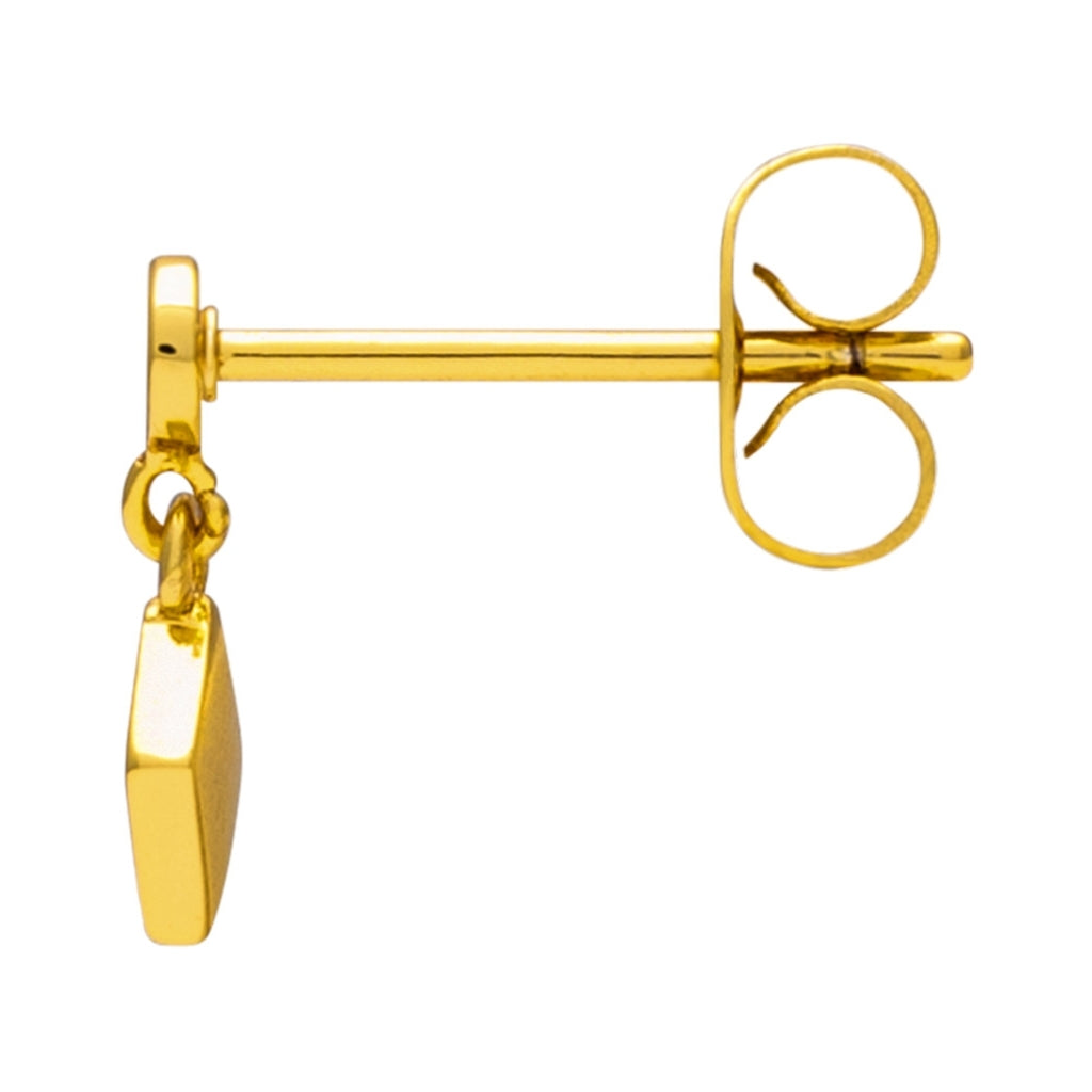 LULU Copenhagen Confetti Dangling earring 1 pcs gold plated Ear stud, 1 pcs Burnt Coral