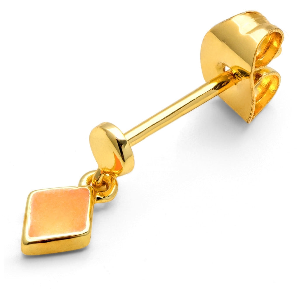 LULU Copenhagen Confetti Dangling earring 1 pcs gold plated Ear stud, 1 pcs Marigold