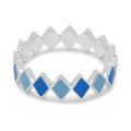 Confetti Ring silver - Blue