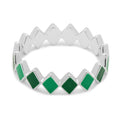 Confetti Ring silver - Green