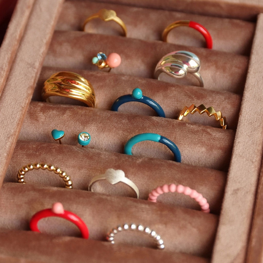 LULU Copenhagen Confetti Ring gold plated Rings Gold plated