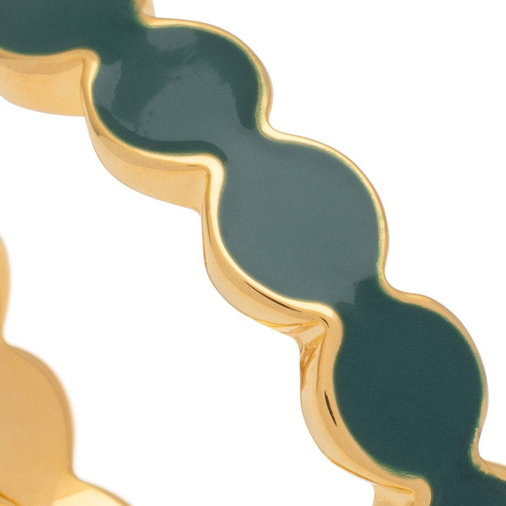 LULU Copenhagen Connected Circles Ring Rings North Sea Green