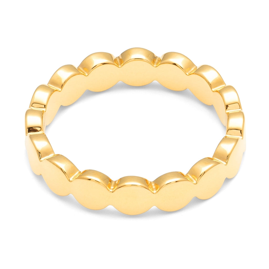 LULU Copenhagen Connected Circles Ring Rings Gold plated
