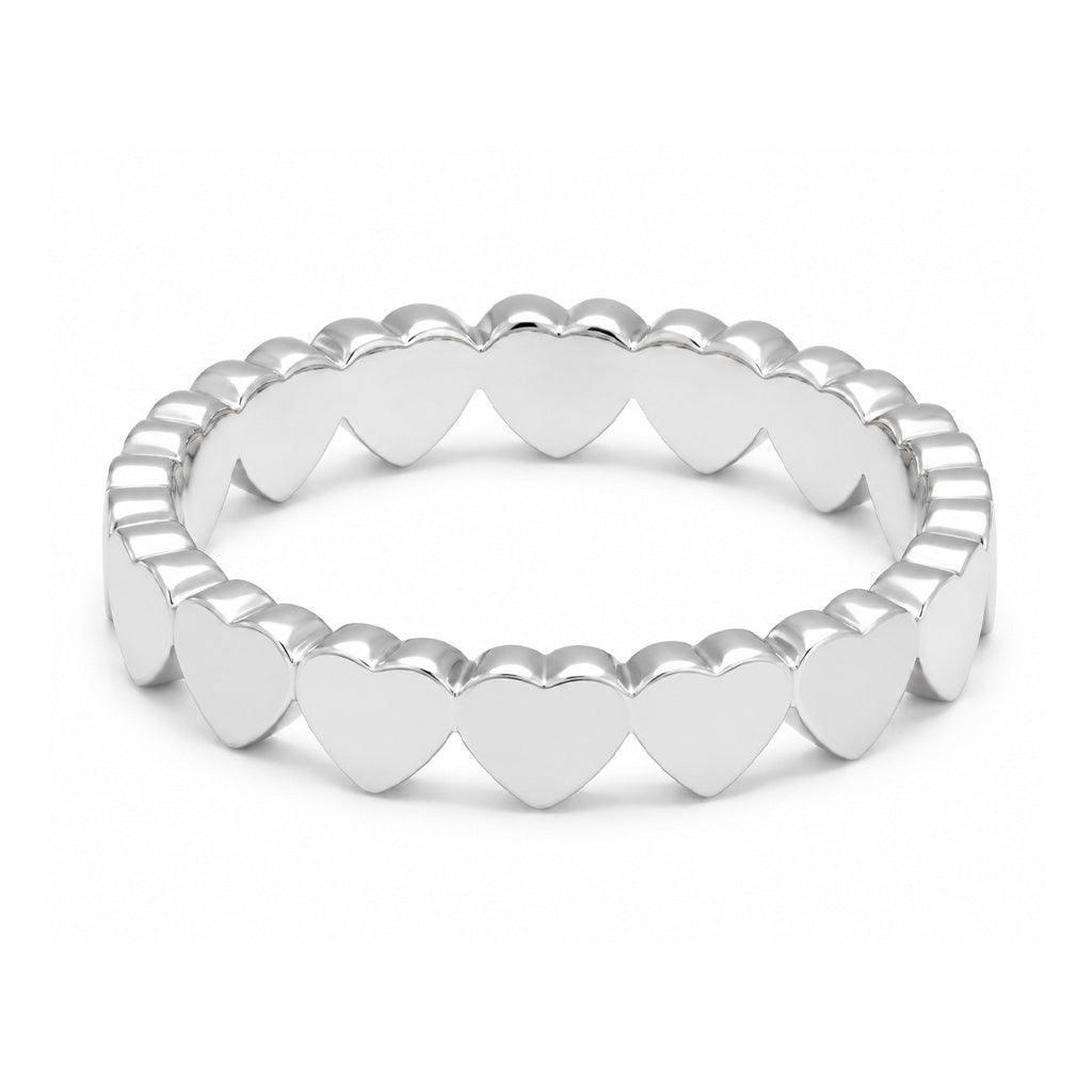 LULU Copenhagen Connected Hearts Ring Rings Silver