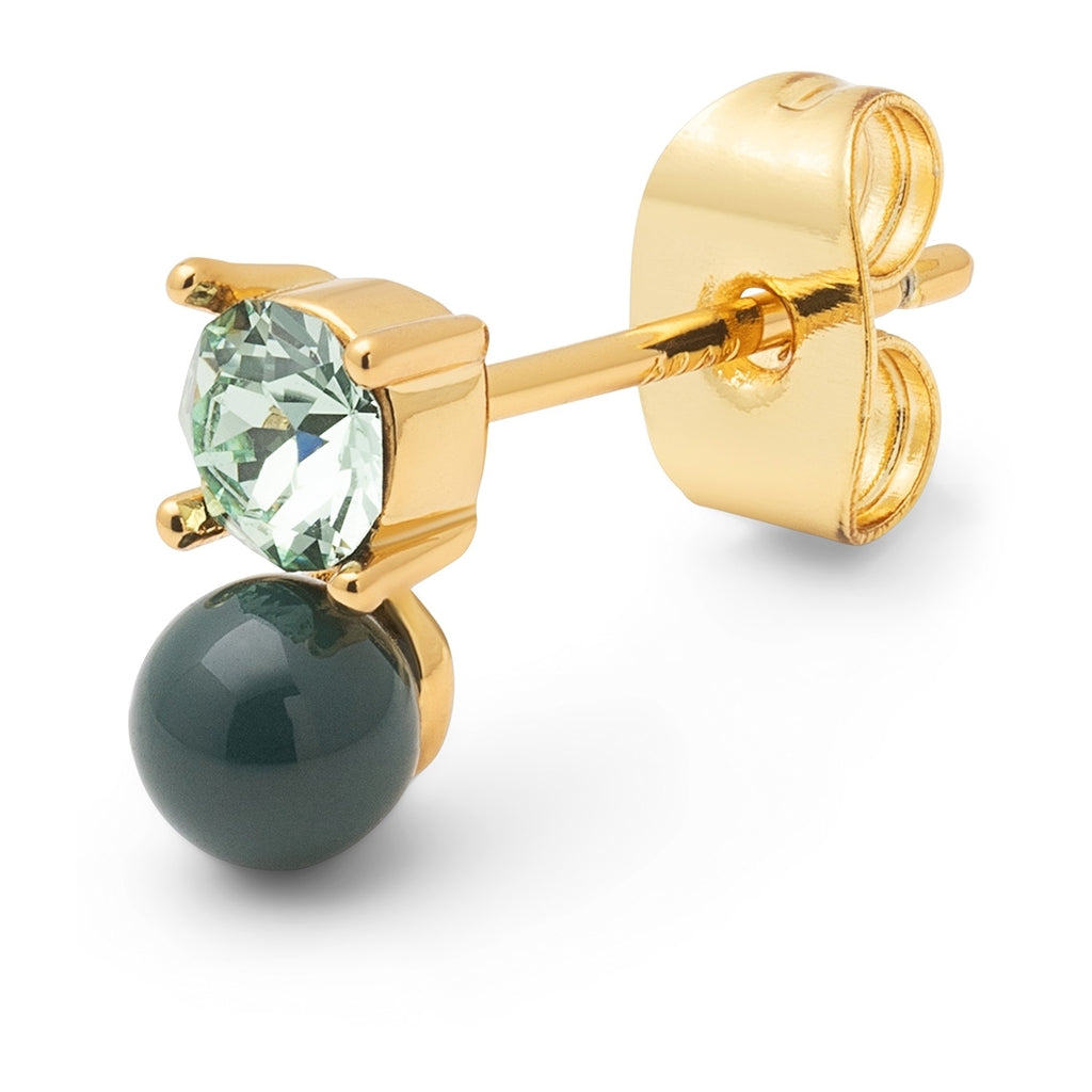 LULU Copenhagen Diamond Eye earring 1 pcs Ear stud, 1 pcs North sea green/Chrysolite