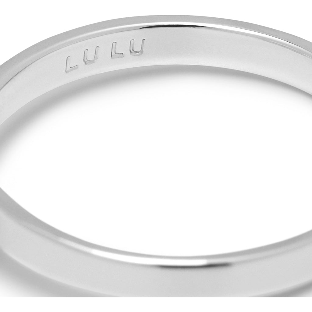 LULU Copenhagen Diamond Ring Large silver Rings Light Green