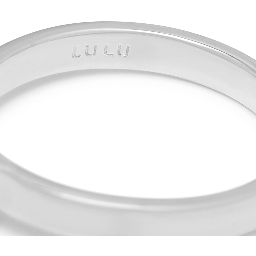 LULU Copenhagen Diamond Ring Small silver Rings Light Green
