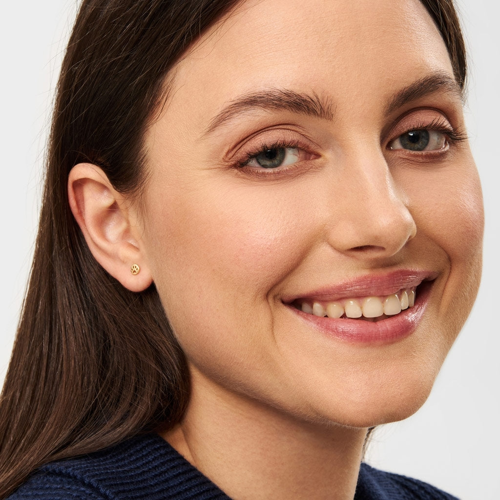 LULU Copenhagen Dog earring 1 pcs Ear stud, 1 pcs Gold plated