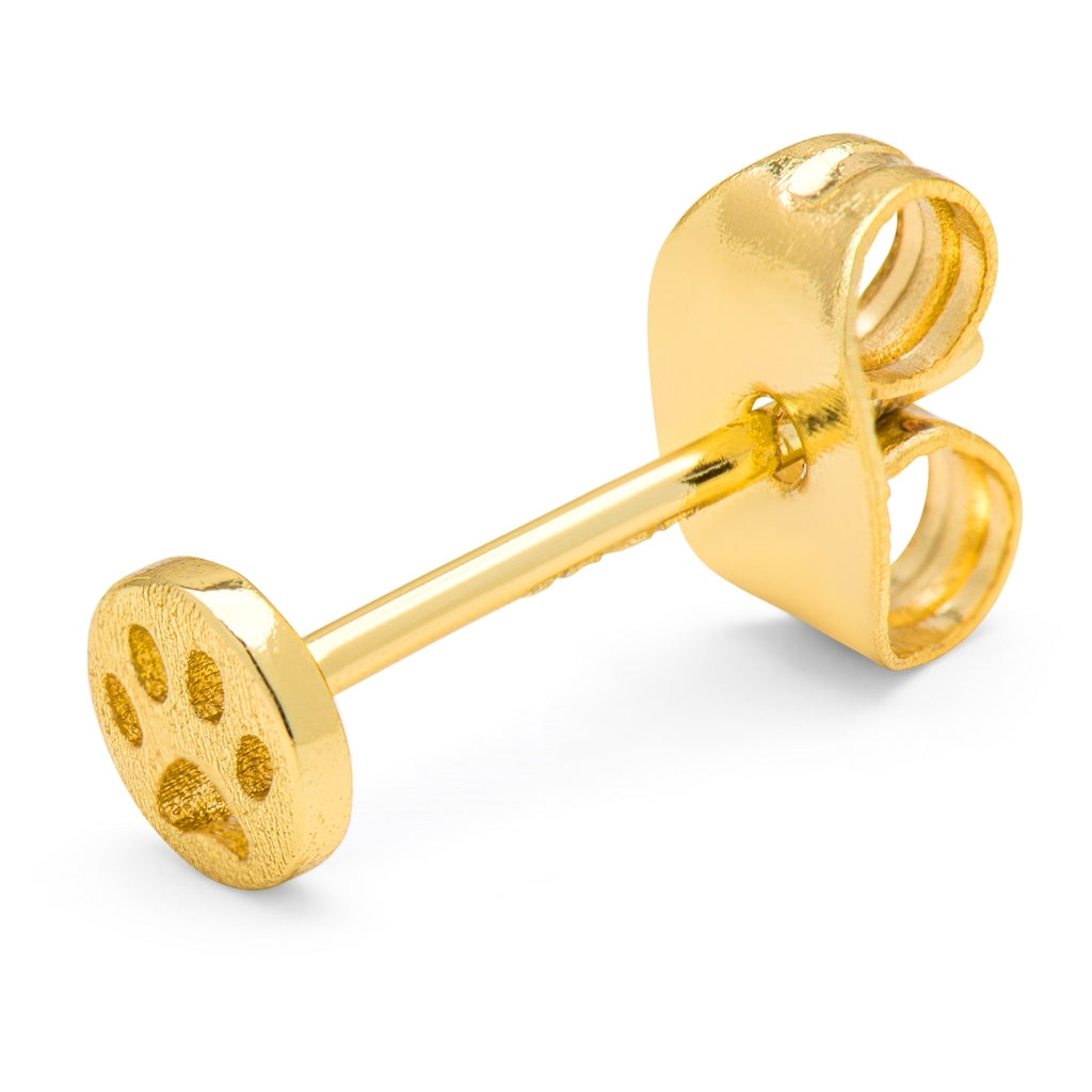 LULU Copenhagen Dog earring 1 pcs Ear stud, 1 pcs Gold plated