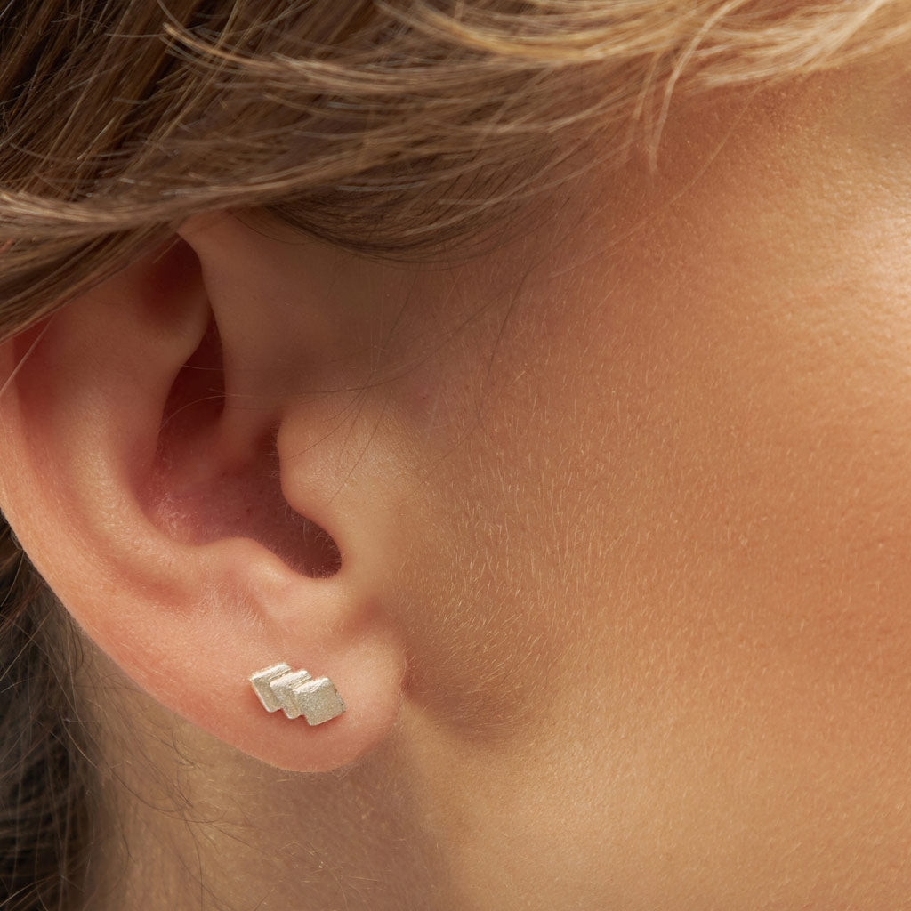 LULU Copenhagen Domino 3 earring 1 pcs Ear stud, 1 pcs Silver