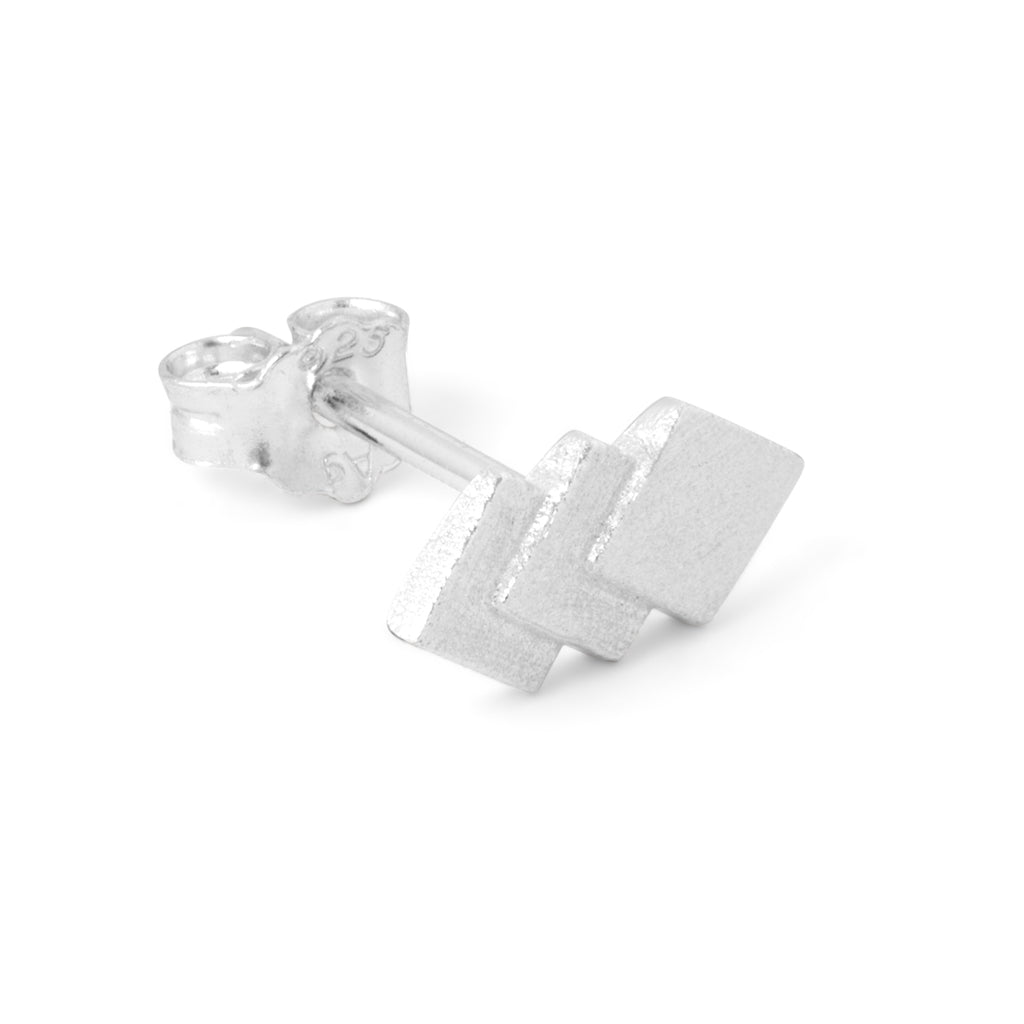 LULU Copenhagen Domino 3 earring 1 pcs Ear stud, 1 pcs Silver