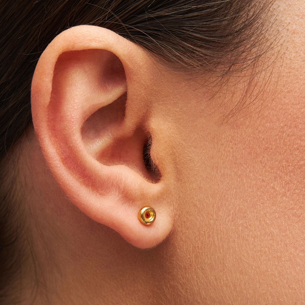LULU Copenhagen Donut earring 1 pcs Ear stud, 1 pcs Gold plated