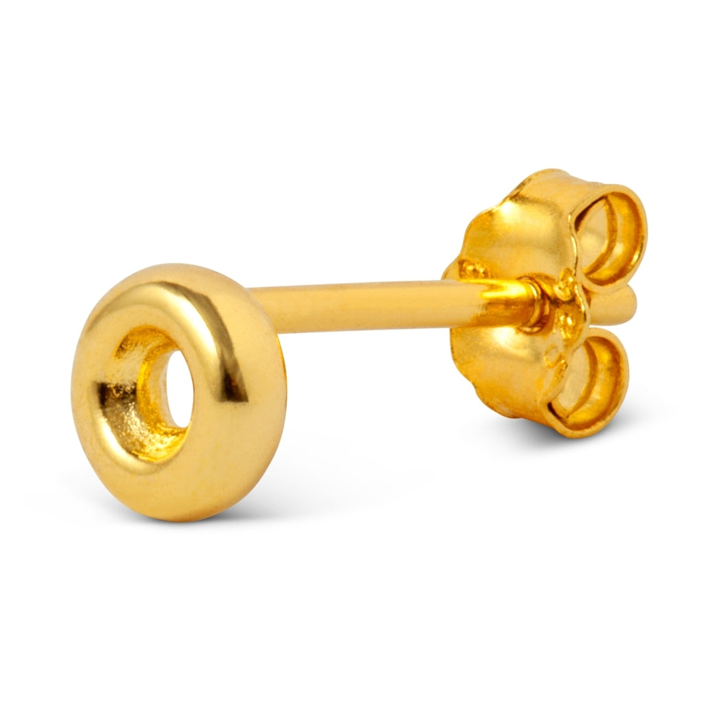LULU Copenhagen Donut earring 1 pcs Ear stud, 1 pcs Gold plated