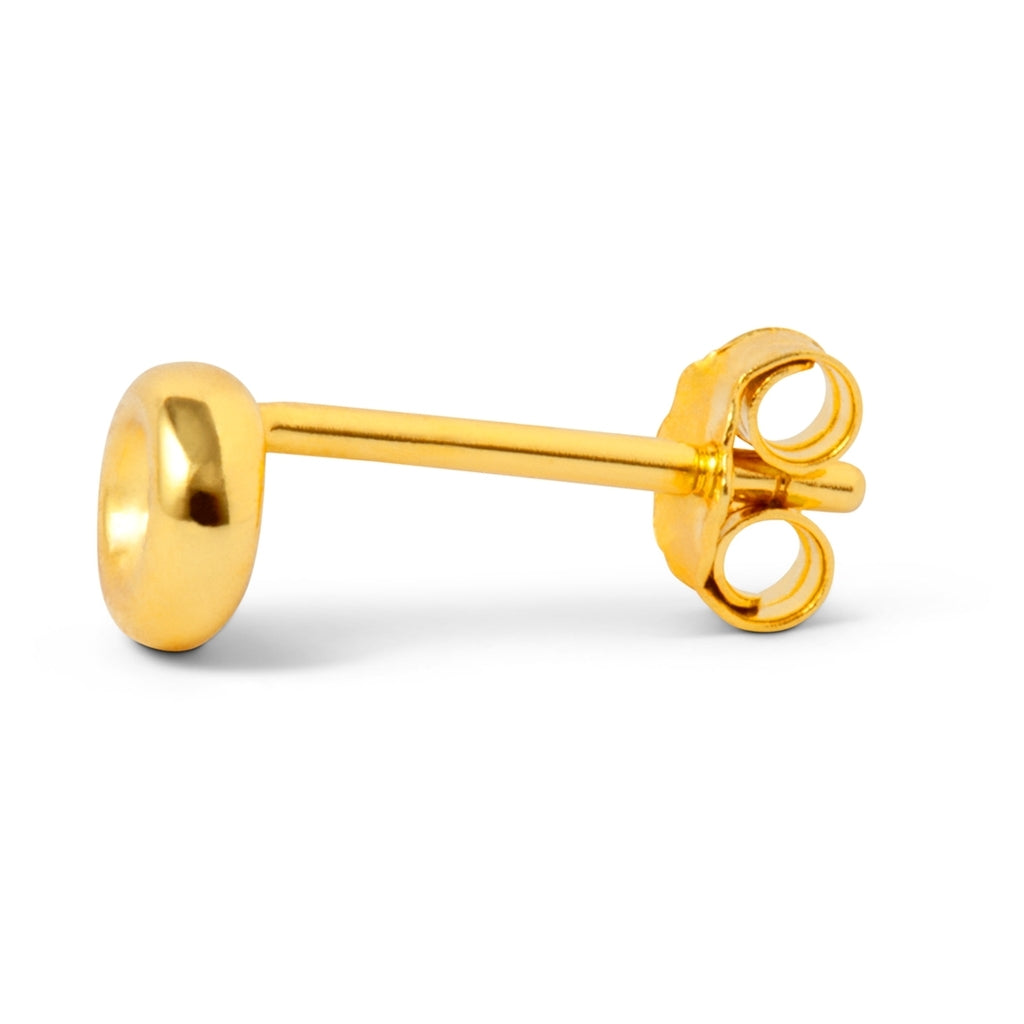 LULU Copenhagen Donut earring 1 pcs Ear stud, 1 pcs Gold plated
