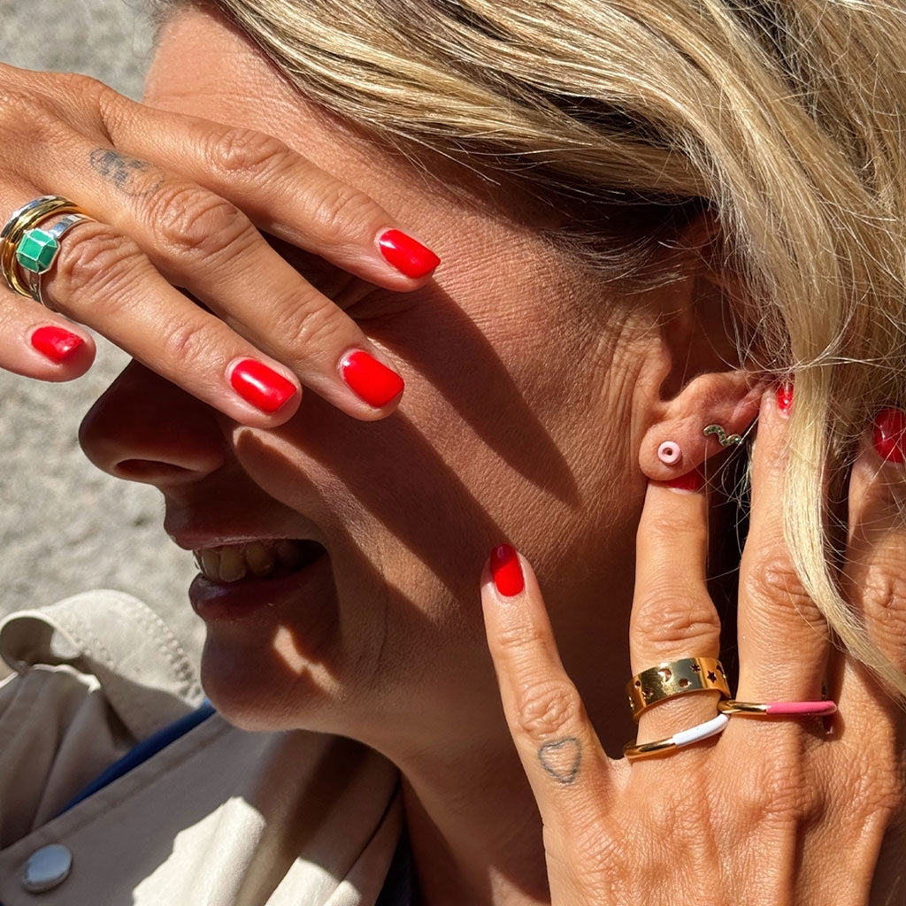 LULU Copenhagen Donut earring 1 pcs Ear stud, 1 pcs Light Pink