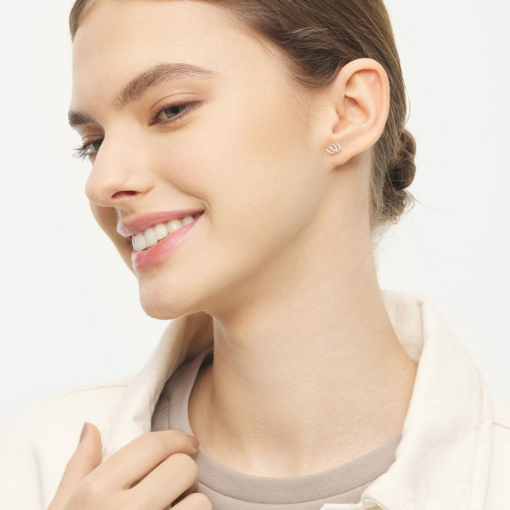 LULU Copenhagen Doodle earring 1 pcs Ear stud, 1 pcs Silver
