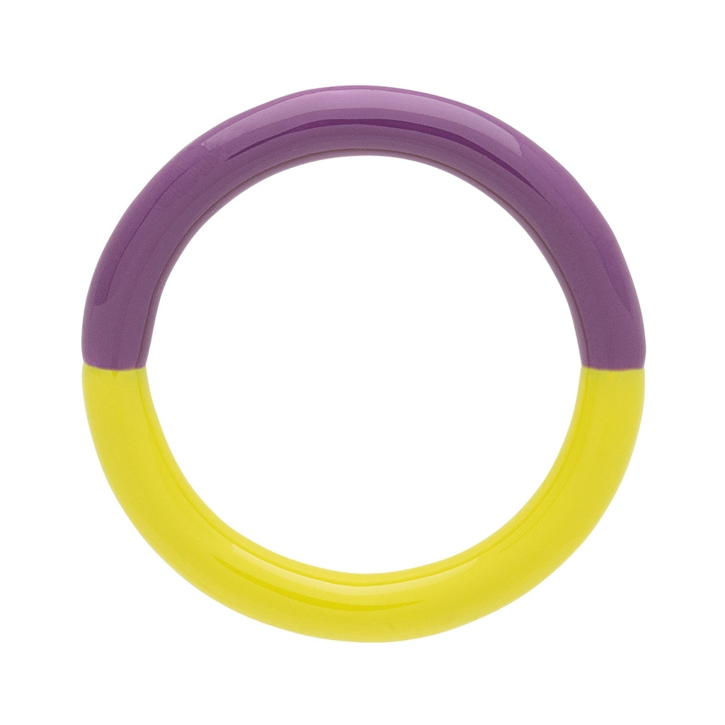 LULU Copenhagen Double Color Ring Rings Wild Lime/Purple Harvest