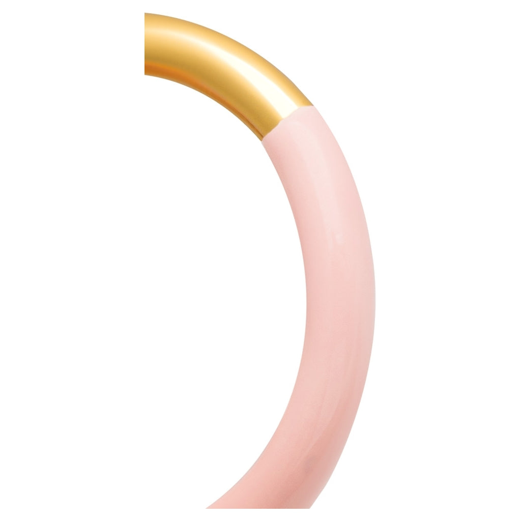 LULU Copenhagen Double Color Ring gold plated Rings Gold/Silk Light Pink