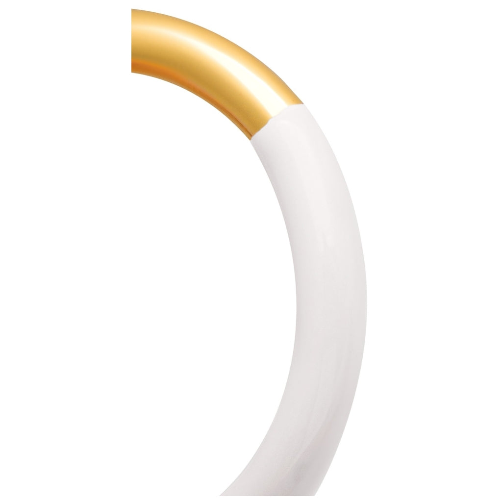 LULU Copenhagen Double Color Ring gold plated Rings Gold/White