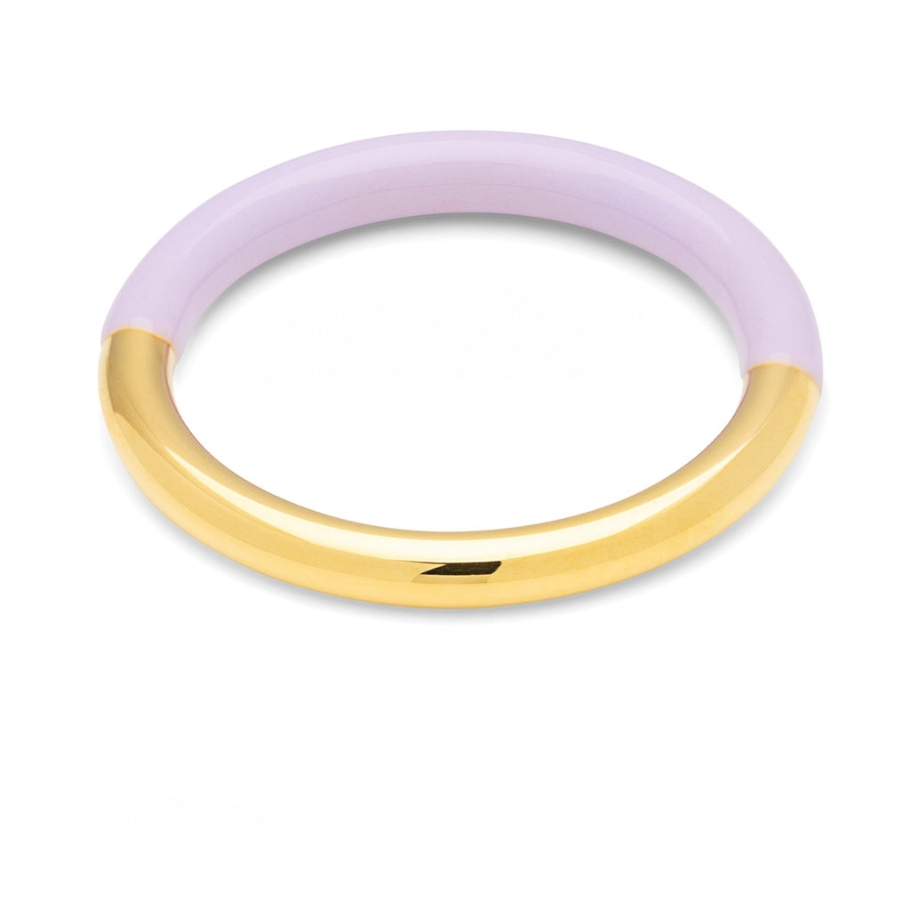 LULU Copenhagen Double Color Ring gold plated Rings Purple