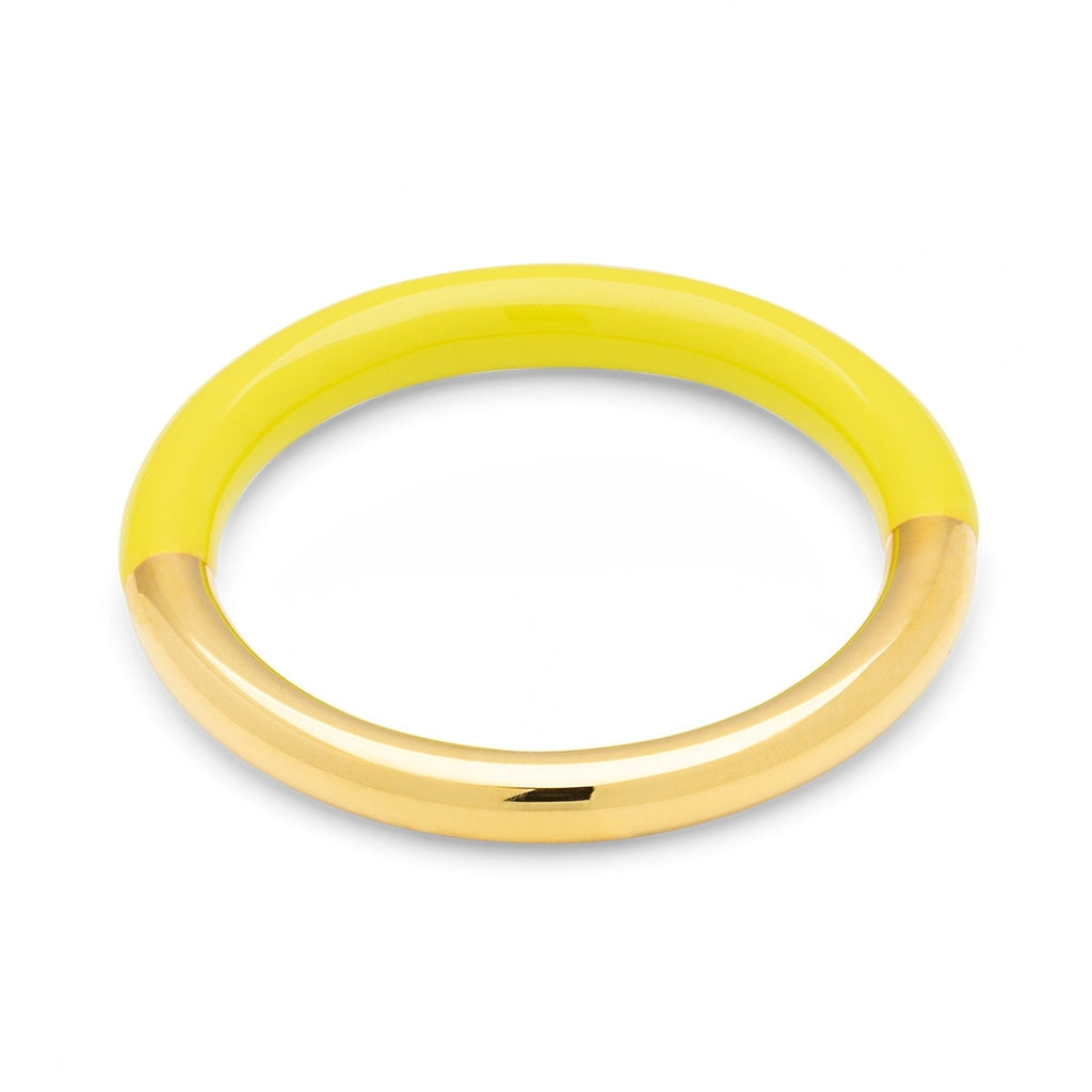 LULU Copenhagen Double Color Ring gold plated Rings Wild Lime