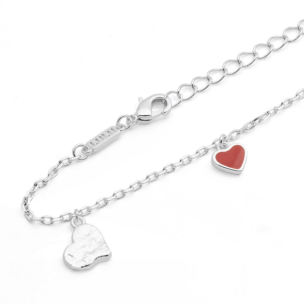 LULU Copenhagen Endless Love Bracelet - silver plated Bracelets Passion Red